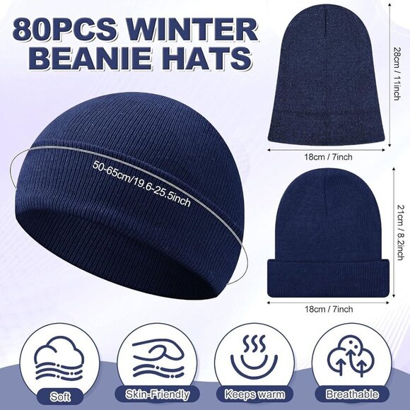 Winter Knit Beanie Hats Bulk for Men Women Warm Insulated Skull Caps main image 7